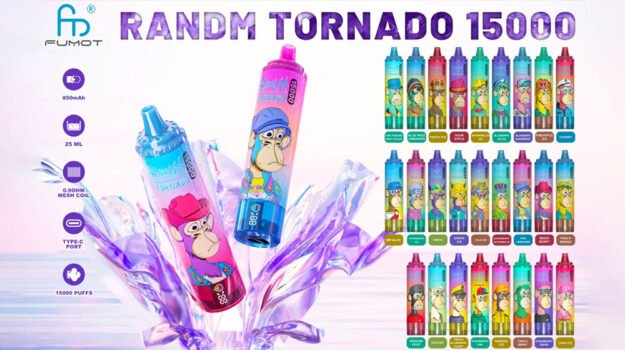 Fumot Randm Jednorazowy Waporyzator Tornado 15000 15000 Puffs Ceny Vape