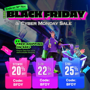 Up to 25% off Black Friday & Cyber Monday Sale