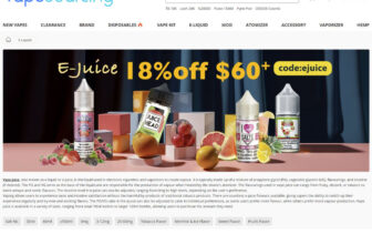 vapesourcing offer – 18% off for All E-juice