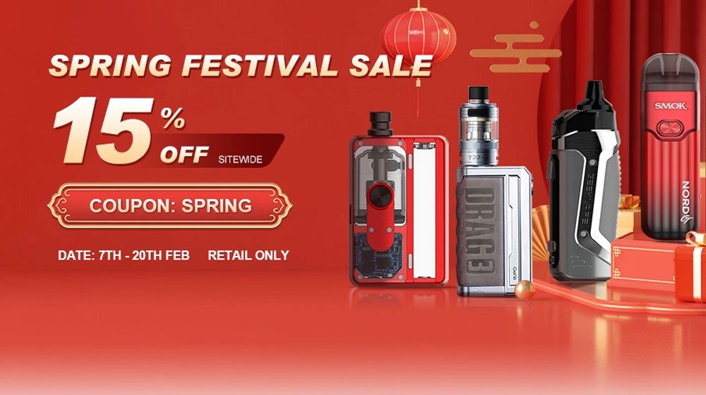 EcigMafia’s Valentine’s Day sale, 14% off all items.