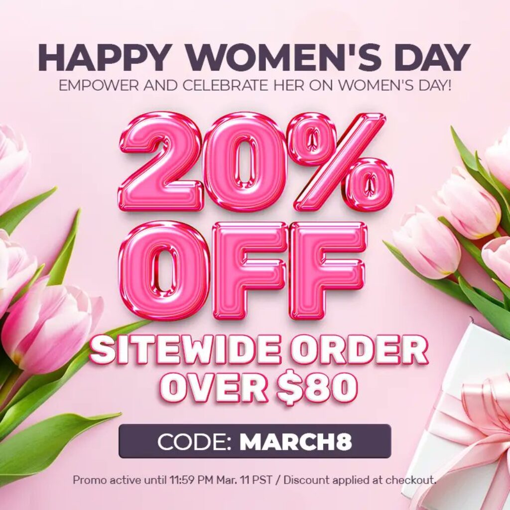 EightVape Women's Day Sale 20% OFF Sitewide, Orders Over $80