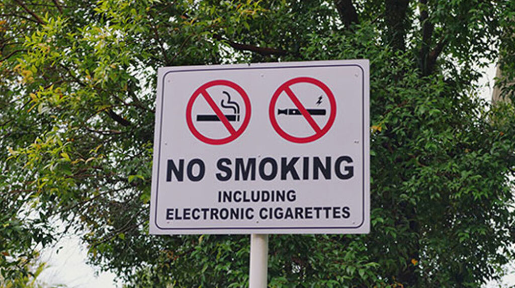 No smoking in public places