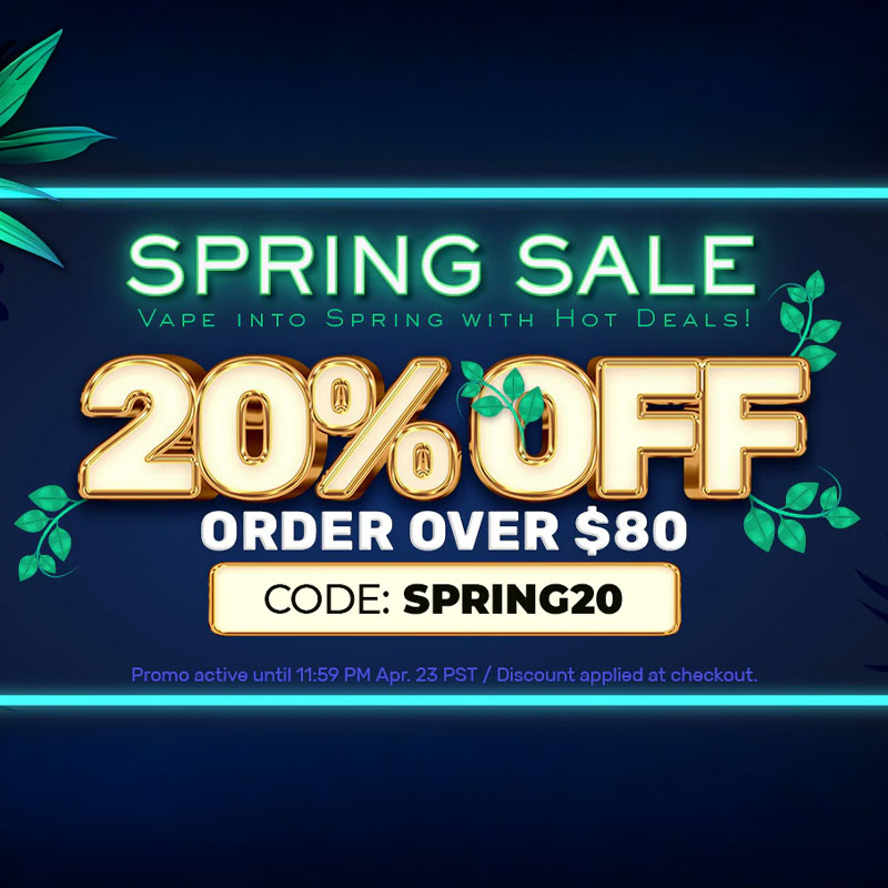 Eightvape Spring Sale - 20% Off Sitewide Over $80