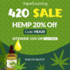 Vapesourcing - 20% off HEMP for 420 Sale