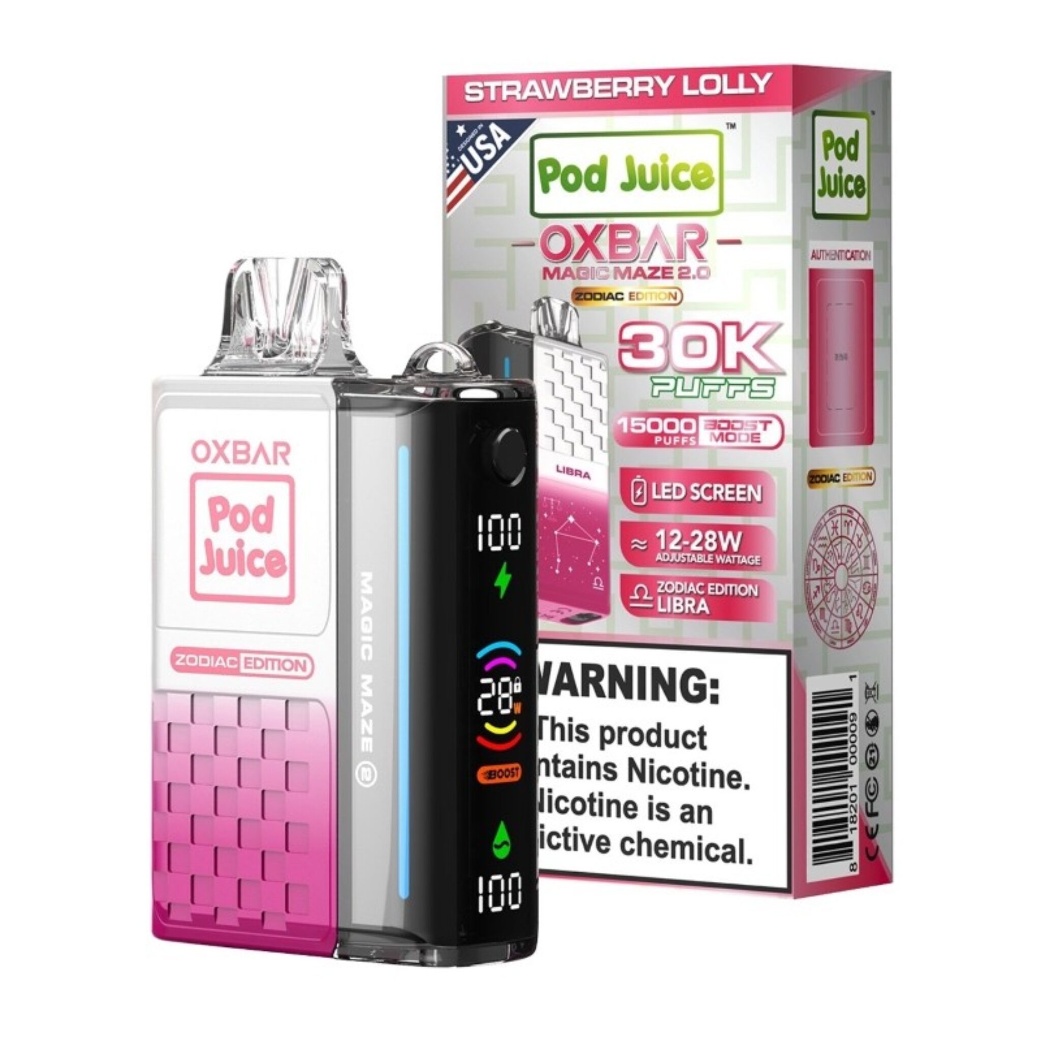 Oxbar Pod Juice Zodiac Oxbar Vape & Oxbar Pod Juice  Premium Flavors  Online Vape 30000 Puffs Australia