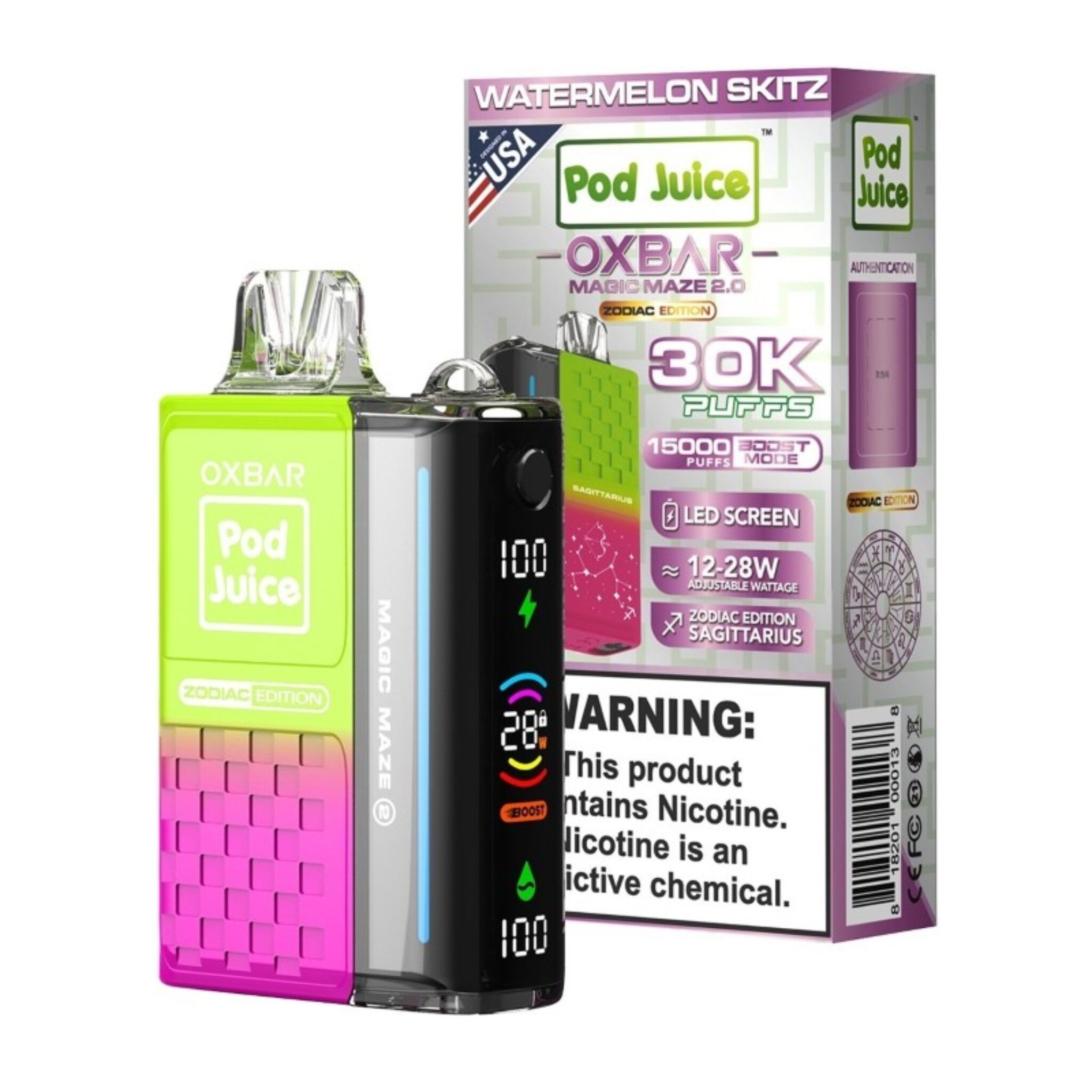 OXBAR x Pod Juice Magic Maze 2 30K Disposable Vape - Vape Prices