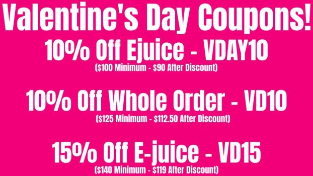 Ejuice Connect Valentine's Day Coupons