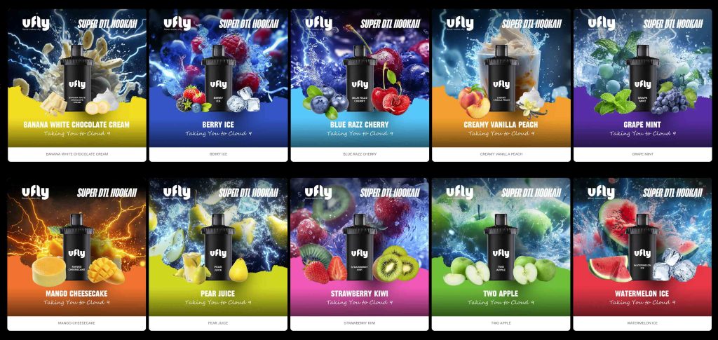 VFLY SUPER DTL Available Flavor Options