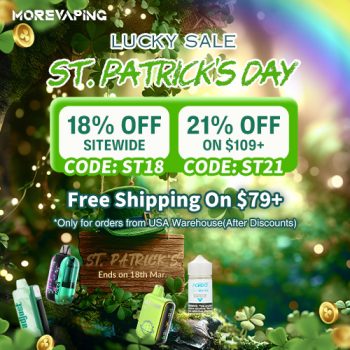 MoreVaping St. Patrick’s Day Vape Sale