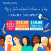 Vapesourcing Women's Day Sale: 18% OFF Sitewide!