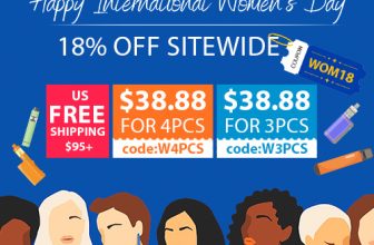 Vapesourcing Women's Day Sale: 18% OFF Sitewide!