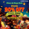 Limited Evemt-20% off Sitewide for Cinco de Mayo Sale