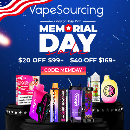 Vapesourcing 2025 Memorial Day Vape Sale
