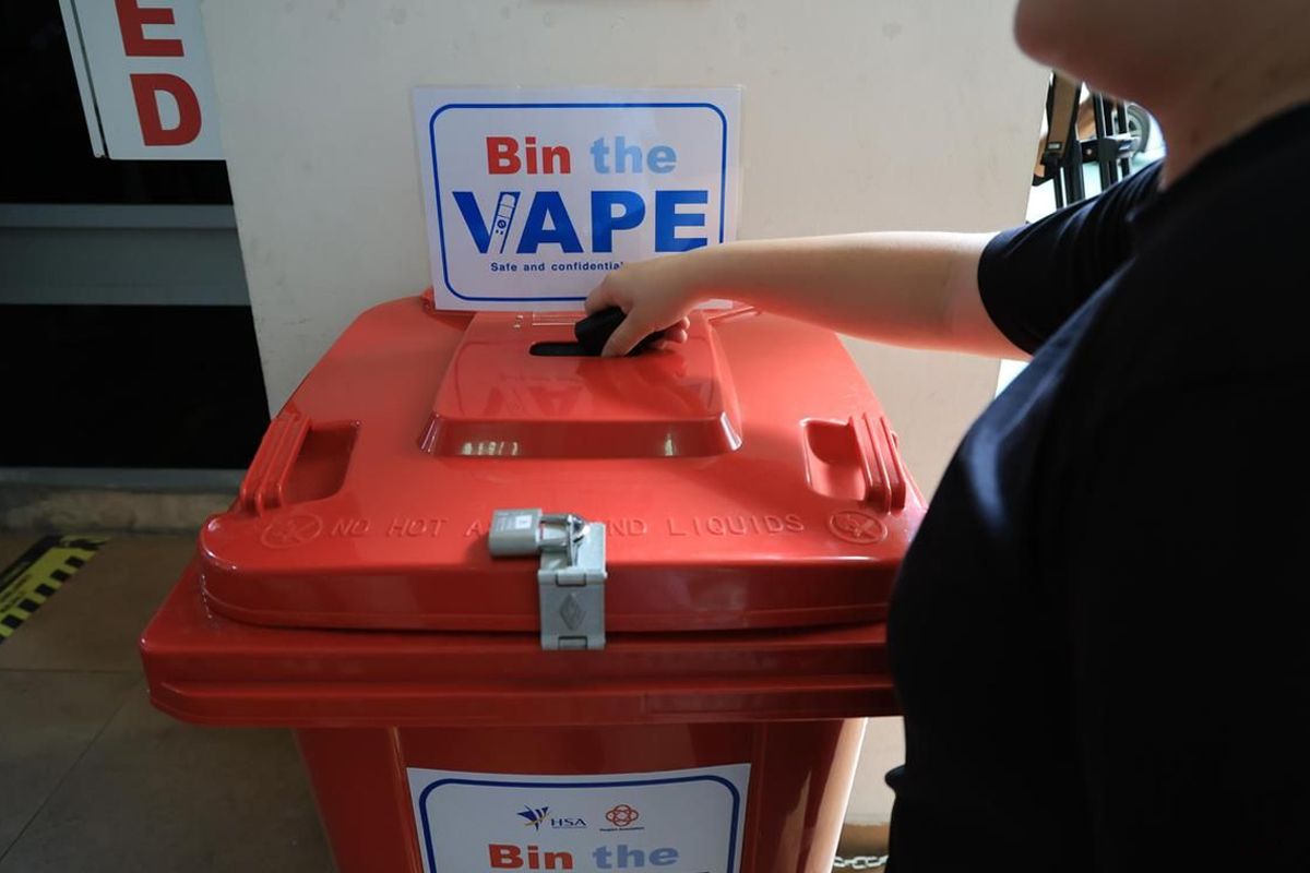 Singapore Launches Confidential E-Cigarette Disposal Bins to Curb "Zombie Pods"