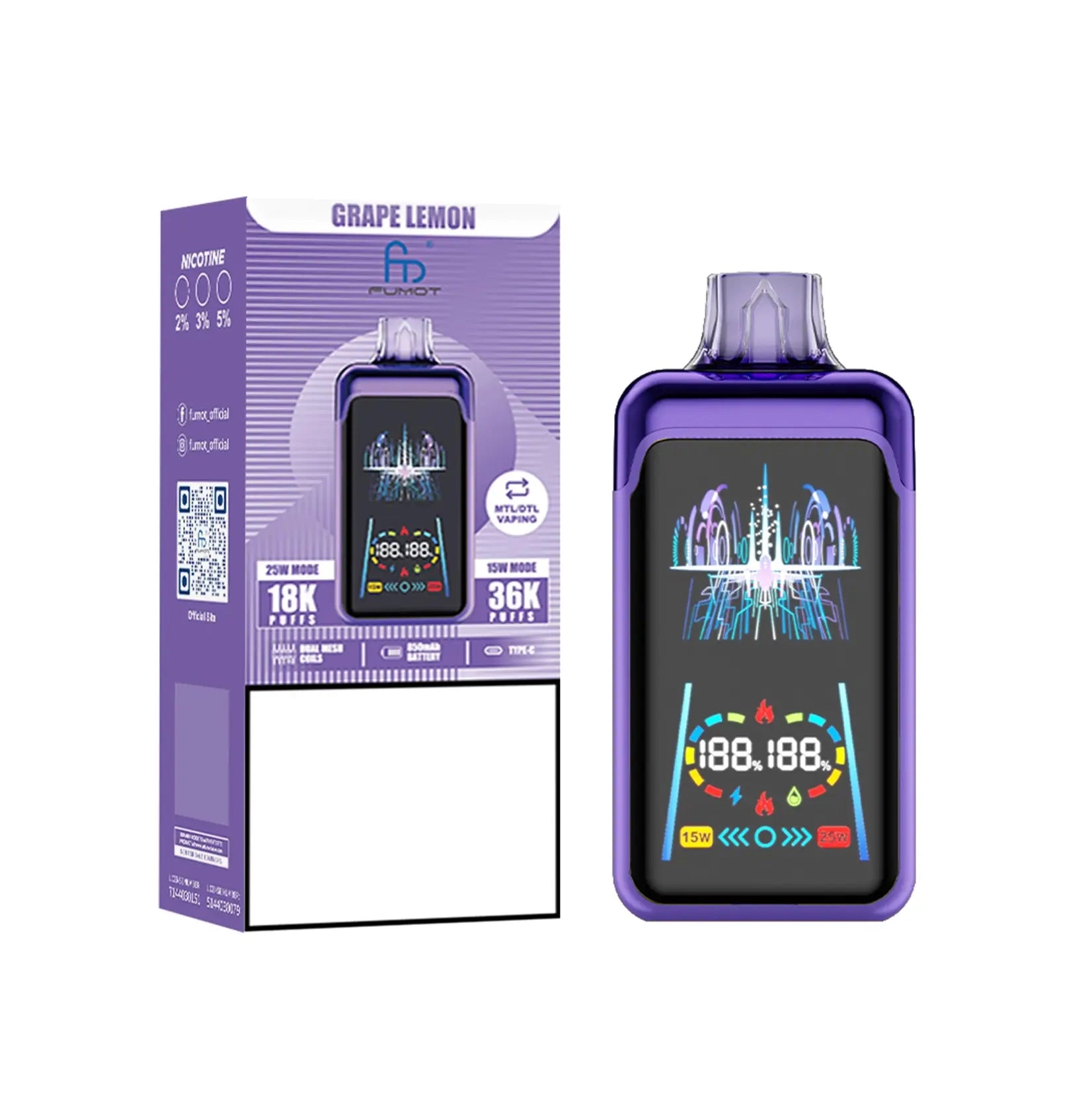 Fumot Phantom Box 36K Disposable Vape