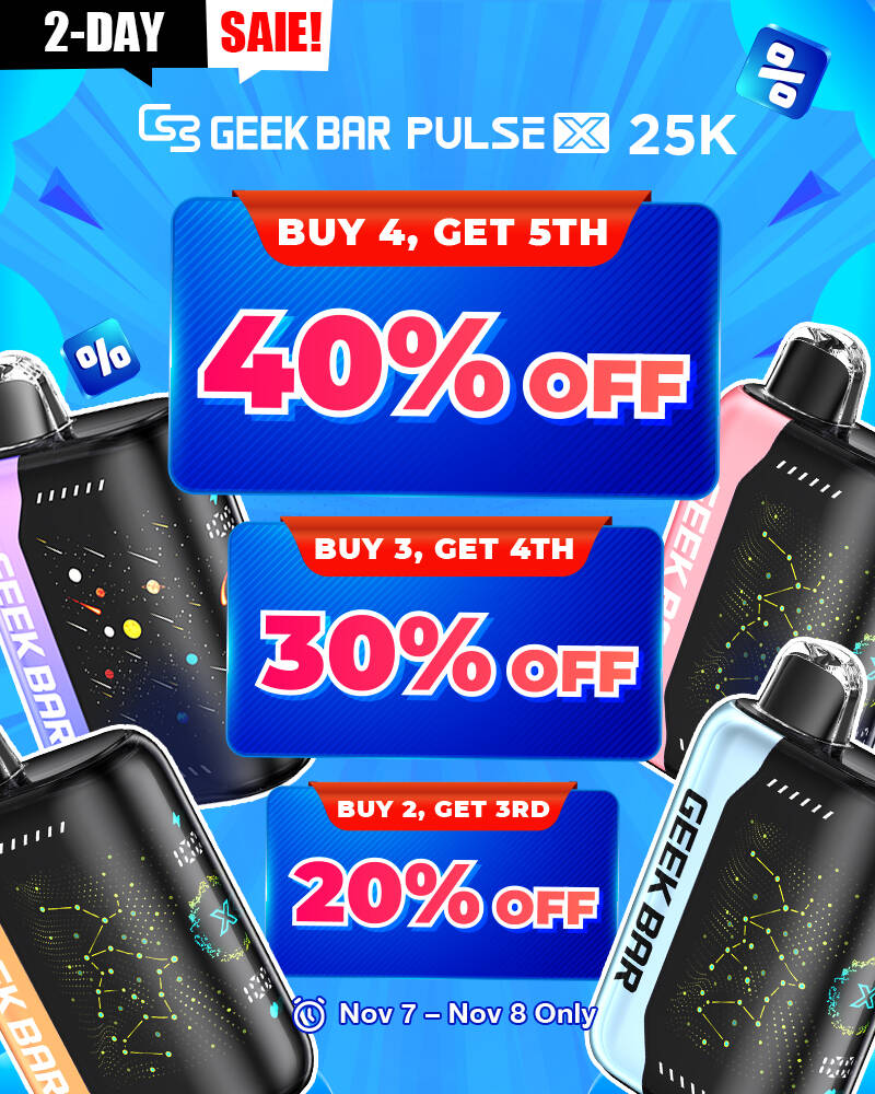 Geek Bar Pack Méga Pulse X 25K