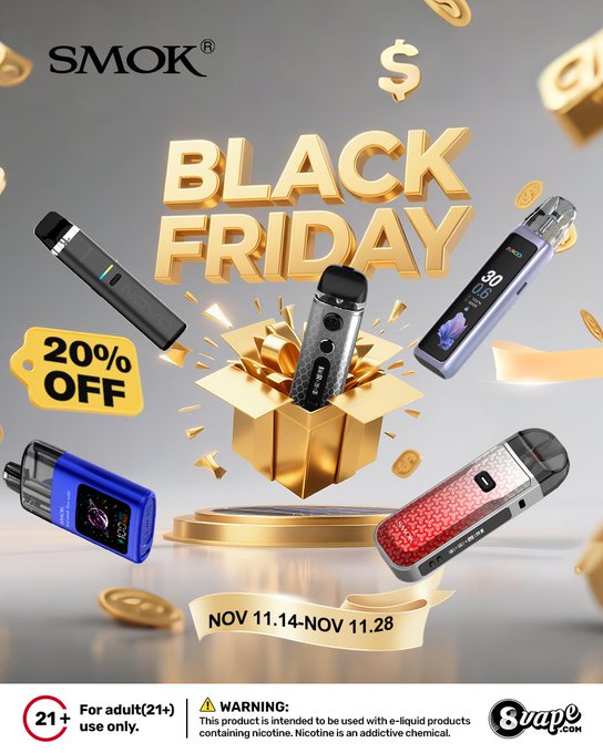 SMOK Black Friday: 20% Off At EightVape