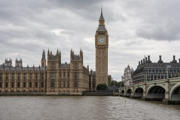 Palace of Westminster and Elizabeth Tower in London