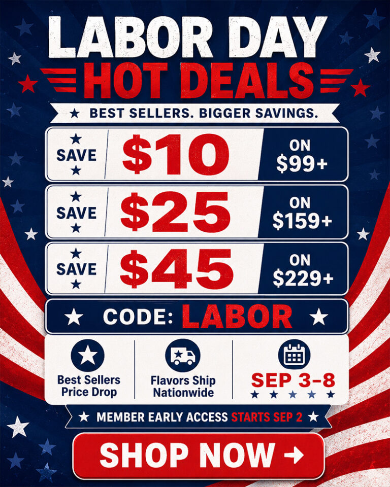 EightVape Labor Day weekend sale 2026