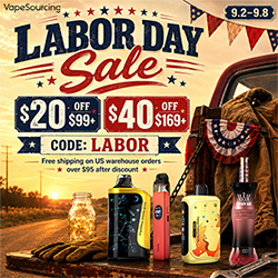 VapeSourcing Labor Day sale 2026