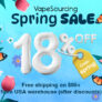 Vapesourcing Spring Sale: 18% Off Sitewide!